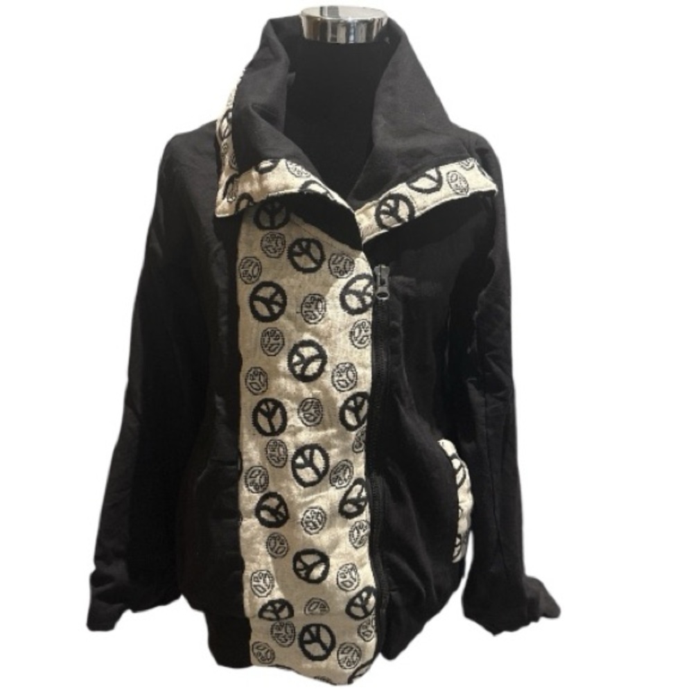 Leopards & Roses Linen Jacket